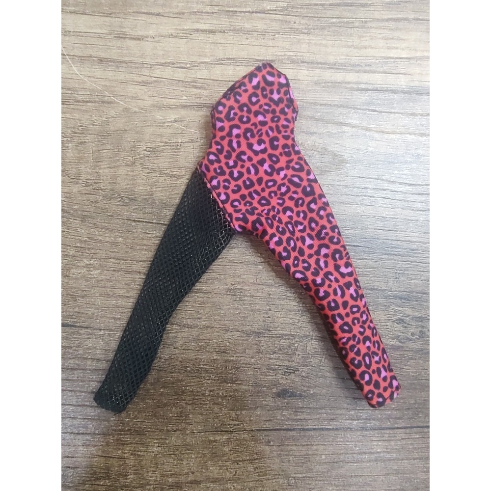 Lol Surprise OMG Doll Ferocious Red Black Fishnet Leg One-piece Bodysuit Outfit